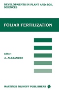 Cover: Foliar Fertilization - Springer