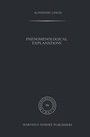 Cover: Phenomenological Explanations - Kluwer Academic Publishers