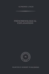 Enlarge image Cover: Phenomenological Explanations - Kluwer Academic Publishers
