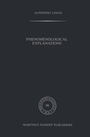 Cover: Phenomenological Explanations - Kluwer Academic Publishers