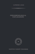 Cover: Phenomenological Explanations - Kluwer Academic Publishers