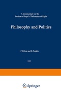 Cover: Philosophy and Politics - Springer