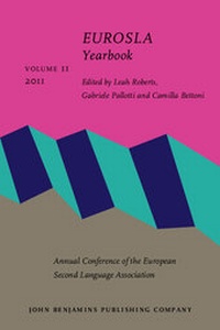 Enlarge image Cover: EUROSLA Yearbook - John Benjamins Publishing Co