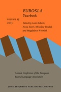 Cover: EUROSLA Yearbook - John Benjamins Publishing Co