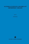 Cover: Materials Sciences and Implant Orthopedic Surgery - Springer