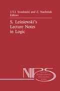 Cover: S. Lesniewski's Lecture Notes in Logic - Kluwer Academic Publishers