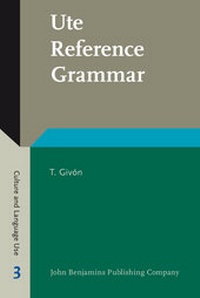 Enlarge image Cover: Ute Reference Grammar - John Benjamins Publishing Co