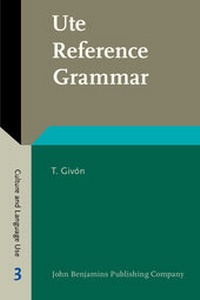 Enlarge image Cover: Ute Reference Grammar - John Benjamins Publishing Co