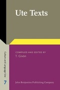 Cover: Ute Texts - John Benjamins Publishing Co
