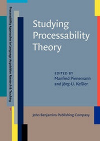 Enlarge image Cover: Studying Processability Theory - John Benjamins Publishing Co