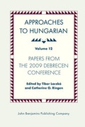 Cover: Approaches to Hungarian - John Benjamins Publishing Co