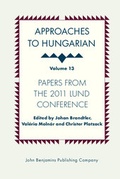 Cover: Approaches to Hungarian - John Benjamins Publishing Company