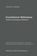 Cover: Foundational Reflections - Kluwer Academic Publishers