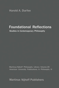 Enlarge image Cover: Foundational Reflections - Kluwer Academic Publishers