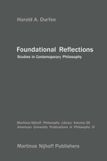 Cover: Foundational Reflections - Springer