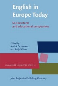 Enlarge image Cover: English in Europe Today - John Benjamins Publishing Co