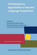Cover: Contemporary Approaches to Second Language Acquisition - John Benjamins Publishing Company