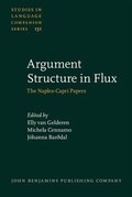 Cover: Argument Structure in Flux - John Benjamins Publishing Company