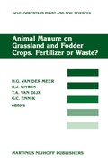 Bild: Animal Manure on Grassland and Fodder Crops.Fertilizer or Waste? - Kluwer Academic Publishers