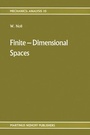 Cover: Finite-Dimensional Spaces - Kluwer Academic Publishers