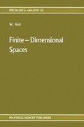 Cover: Finite-Dimensional Spaces - Kluwer Academic Publishers