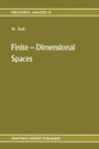 Cover: Finite-Dimensional Spaces - Kluwer Academic Publishers
