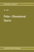 Cover: Finite-Dimensional Spaces - Kluwer Academic Publishers