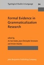 Cover: Formal Evidence in Grammaticalization Research - John Benjamins Publishing Co