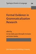 Cover: Formal Evidence in Grammaticalization Research - John Benjamins Publishing Co