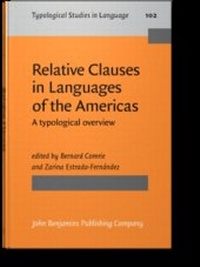 Enlarge image Cover: Relative Clauses in Languages of the Americas - John Benjamins Publishing Company