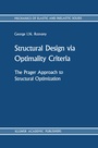 Cover: Structural Design via Optimality Criteria - Springer