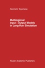 Cover: Multiregional Input - Output Models in Long-Run Simulation - Springer