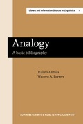 Cover: Analogy - John Benjamins Publishing Co