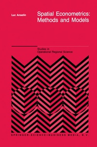 Enlarge image Cover: Spatial Econometrics: Methods and Models - Springer