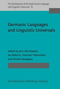 Enlarge image Cover: Germanic Languages and Linguistic Universals - John Benjamins Publishing Co