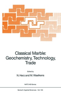 Enlarge image Cover: Classical Marble: Geochemistry, Technology, Trade - Kluwer Academic Publishers