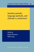 Cover: Sensitive periods, language aptitude, and ultimate L2 attainment - John Benjamins Publishing Co