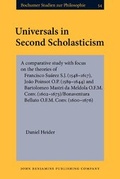 Cover: Universals in Second Scholasticism - John Benjamins Publishing Co