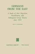 Cover: Germans from the East - Kluwer Academic Publishers