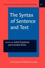 Cover: The Syntax of Sentence and Text - John Benjamins Publishing Co