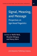 Cover: Signal, Meaning, and Message - John Benjamins Publishing Co