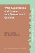 Cover: Work Organization and Europe as a Development Coalition - John Benjamins Publishing Co