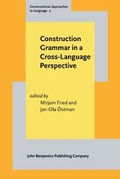 Cover: Construction Grammar in a Cross-Language Perspective - John Benjamins Publishing Co