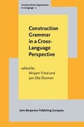 Cover: Construction Grammar in a Cross-Language Perspective - John Benjamins Publishing Co