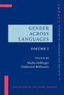 Cover: Gender Across Languages - John Benjamins Publishing Co
