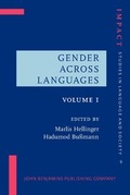 Cover: Gender Across Languages - John Benjamins Publishing Co