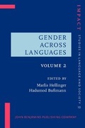 Cover: Gender Across Languages - John Benjamins Publishing Co