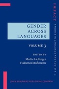Cover: Gender Across Languages - John Benjamins Publishing Co