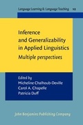 Cover: Inference and Generalizability in Applied Linguistics - John Benjamins Publishing Co