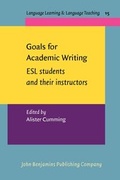 Cover: Goals for Academic Writing - John Benjamins Publishing Co